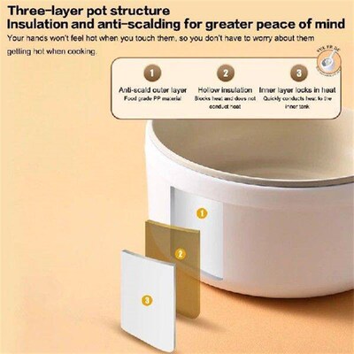 Electric Hot Pot Shaft Tempered Glass Round Ceramic