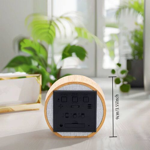 Wooden Digital Alarm Clock Silent Table Clock Modern Home De