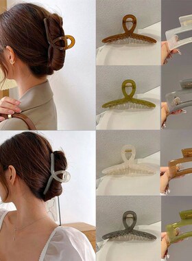 Acrylic Hair Claw Clip for Women Girl Korean Transparent Jel