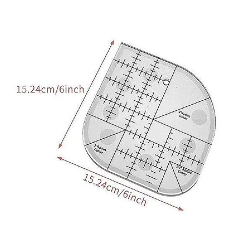 Creative Curved Corner Cutter Quilt Ruler,Acrylic Sewing