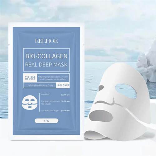 1-10pcs Bio-Collagen Real Deep Mask Soluble Collagen Sheet M