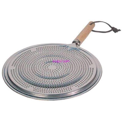 。Simmer Ring Aluminum Heat Diffuser with Wood Handle 12 in