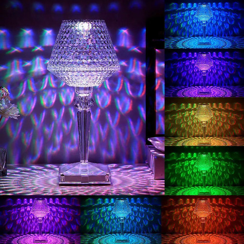 Romantic Diamond Crystal Shadow LED Atmosphere Projection Li