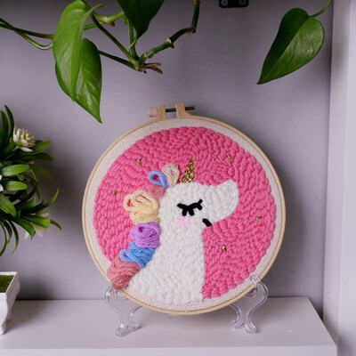 Poke embroidery wool painting DIY handmade material bag cott