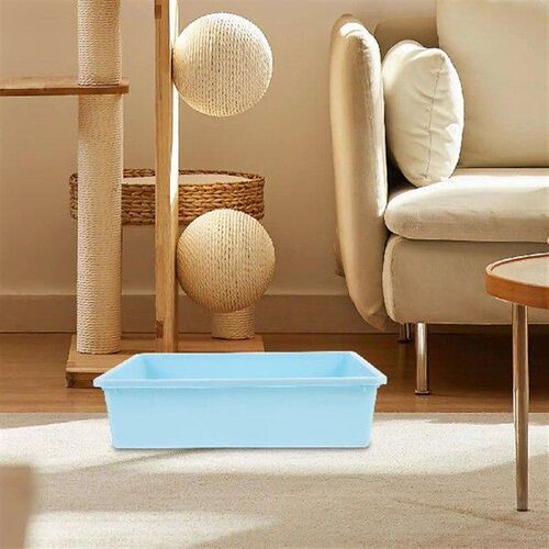 2pcs Cat Litter Box Kit Durable PP Material Large Space