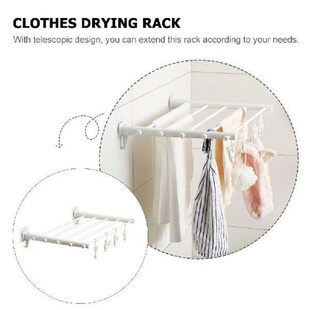 Telescopic Drying Rack Towel Hanger Coat Household Wall
