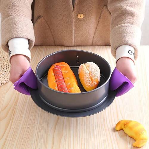 Silicone Mini Oven Mitt Heat Insulation Hand Clip Anti-scald