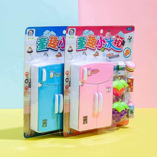 Home appliances childrens fun small refrigerator food toys