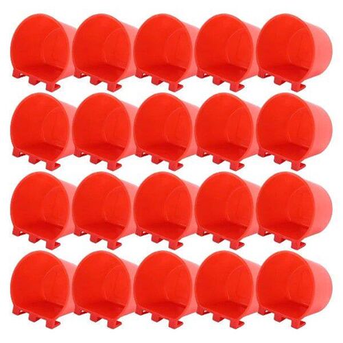 CHCH 20Pcs Chickens Rabbit Feeders for Cage,Hanging Chicken