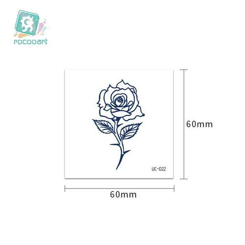30pcs Semi Permanent Cartoon Herbal Tattoo Stickers For Wome