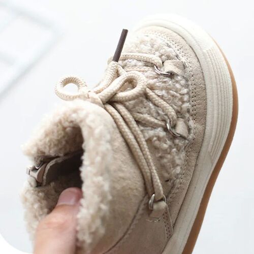 2023 New Winter Baby Boots Warm Plush Rubber Sole Toddler Ki