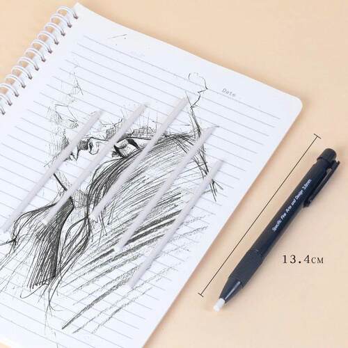 3.8MM Eraser Pen 6 Retractable Eraser Refill Sketch Highligh