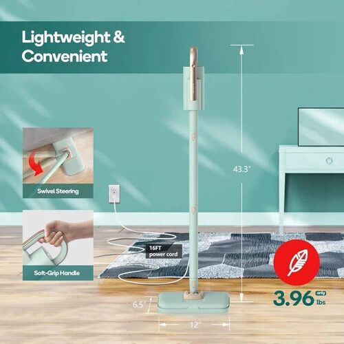 Steam Mop & Detachable Handheld Cleaner, 250ml 1200W Powerfu