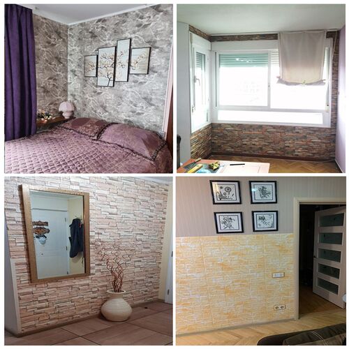 35X77cm Foam 3D Wall ers Brick Self Adhesive Wallpaper Panel