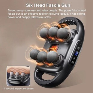Fascia Gun 6 Heads Massage Gun Muscle Relaxation Electric Ma