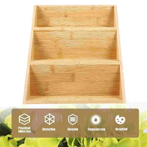 Bamboo Spice Rack Cabinets Spoon Labels Drawer Organizer