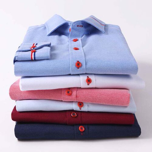 Quality Men's Long Sleeve Oxford Striped Casual Shirt Fr