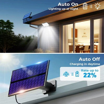234LED Solar Outdoor Lights Motion Sensor Super Bright Remot