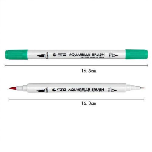 1 Pcs Art Markers Watercolor Brush Pen Double Head Manga Ske