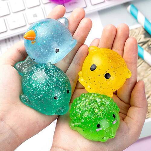 Big Spongy Squishy Mochi Fidget Toys Dolphin Whale Crab