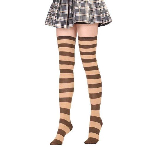 2023 New Socks Long Tube Ladies Japanese Blue and White Stri