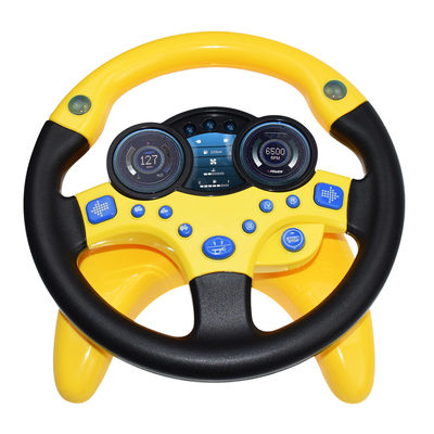 Eletric Simulation Steering Wheel Toy with Light Sound Baby