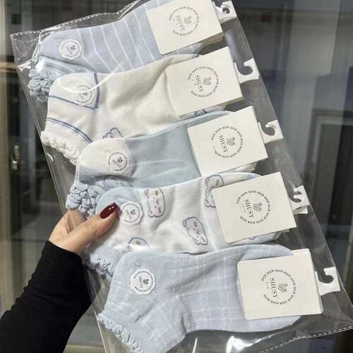 Spring and summer new ladies boat socks cotton low-end fungu