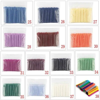 Dental Orthodontic Ligature Ties Elastic Rubber Bands 37 Col