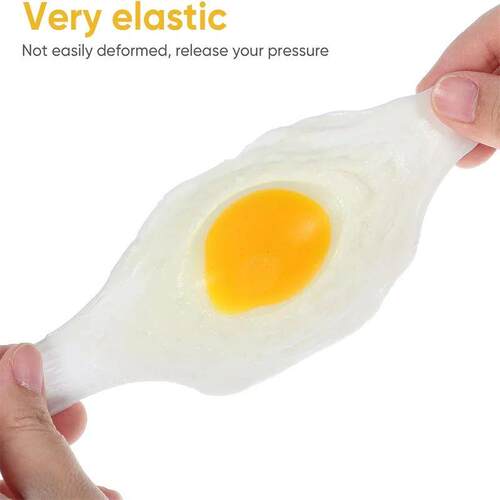 Funky Egg Squishy Ball Clear Squeeze Splat Ball Easter Baske