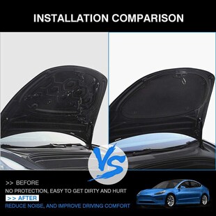 Front Engine Hood Noise Reduction Mat Soundproof Cotton Pad