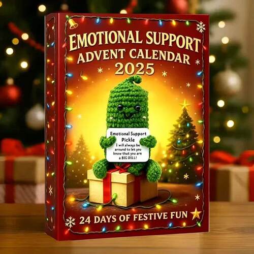 Emotional Support Advent Calendar 2025 for Christmas and Bir