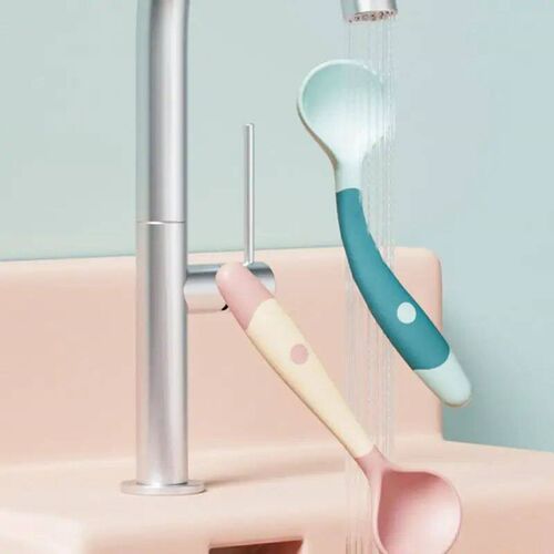 Bendable Spoon Large Capacity Spoon Toddler Training Baby Fe