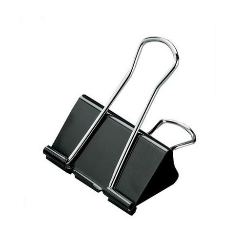 Printed Metal Binder Clips Paper Clip Clamp Office School Bi