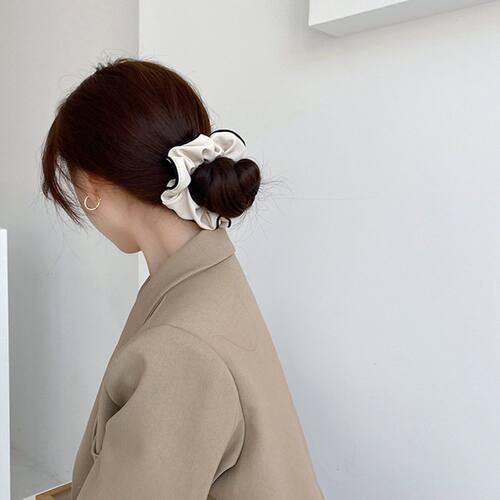 Korean Style Hair Rope Vintage Elegant Solid Color Hair Ring