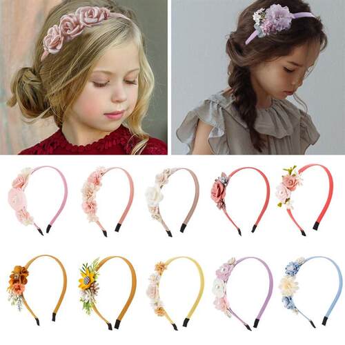 1/2/3Pc Head Flower Headband Girls Baby Flower Hairband  Pri