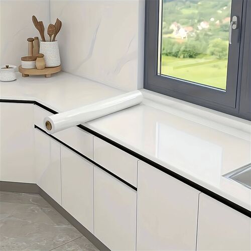 White Self-adhesive Wall Wallpaper Self Adhesive Autohesion