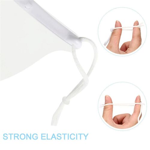 10Pcs Reusable Transparent Anti-fog Mask Shield Cover Restau