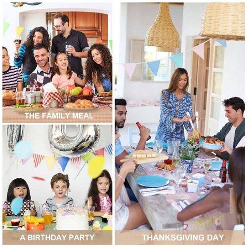 Disposable Paper Plates Set High Quality Dinner Party