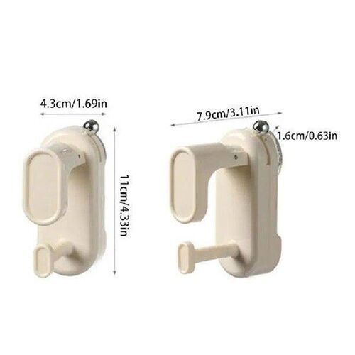 Coat Towel Hooks Wall Mounted Hanger For Washbasin No Punch