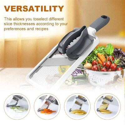 Potato Slicer Comfort Grip Mandolin French Fry Cutter Easy