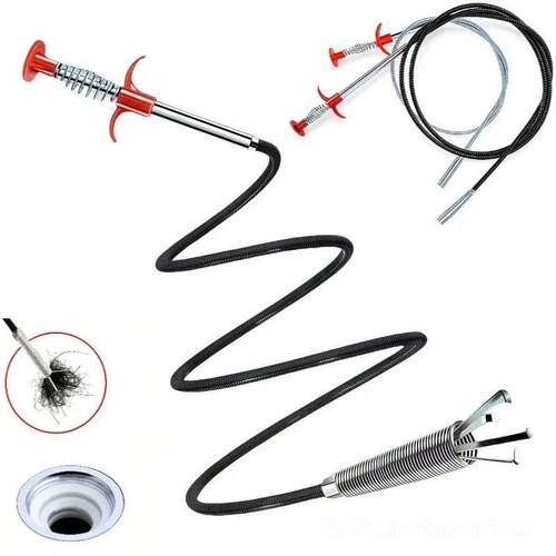 Hand Pinch Cleaning Sewer Pipe Plunger Hand Pinches Four Cla
