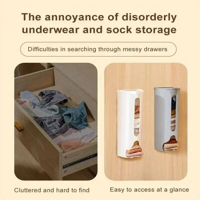 Wall Mounted Organizer Self Adhesive Extractable Closet Spac