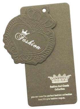 Custom Kraft Paper Labels For Clothing Hang Tags With Stampe