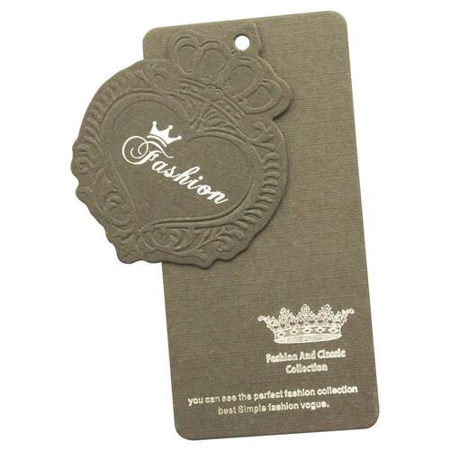 Custom Kraft Paper Labels For Clothing Hang Tags With Stampe