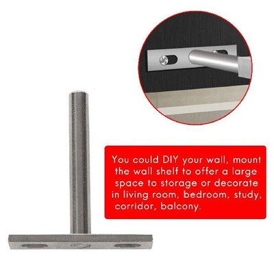 6Pcs 3-Inch Invisible Floating Shelf Brackets, Hidden