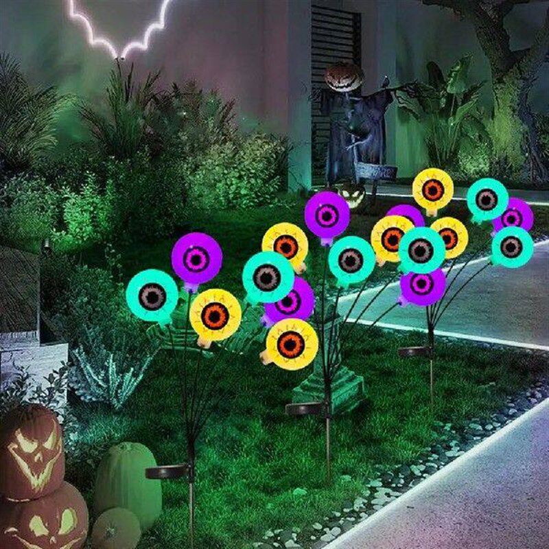 Easy Installation Solar Light Scary Skull Eyeball Solar - 实物图