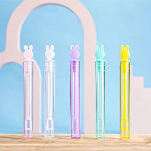 10-50Pcs Cute Rabbit Bubble Empty Tube Easter Party Birthday