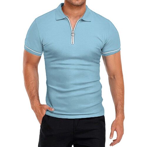 Summer Mens Polo Shirt Thin Short Sleeve Tshirt Mens Collar