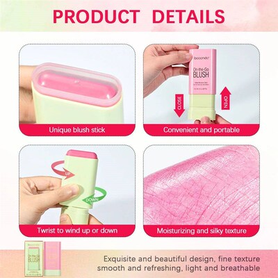 Tinted Mositure Blush  Face Pink Cream Cheek Blusher Cosmeti