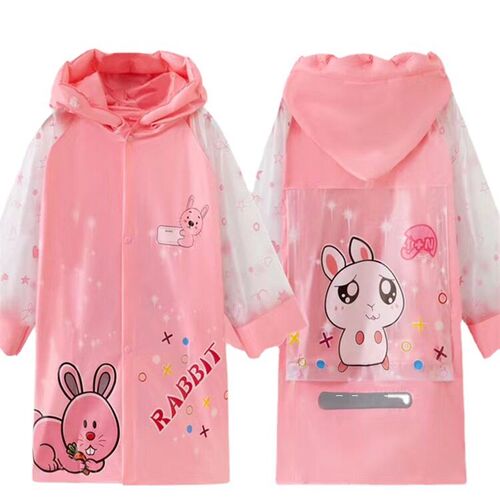 Fashion Middle and Big Kids Poncho New Cartoon with Big Scho